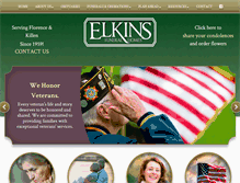 Tablet Screenshot of elkinsfuneralhome.com